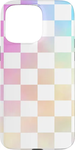 Miniatura 31 de Pastel Rainbow Checkerboard Checker Checked Pattern Case for iPhone 17