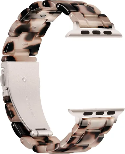 Miniatura 3 de Compatible con Apple Watch Band de 1.614 in, 1.575 in, 1.496 in o 1.929 in, 1.772 in, 1.732 in, 1.654 in, correa de repuesto de resina ligera Flor