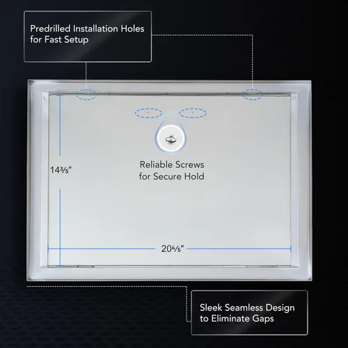 Miniatura 6 de CO-Z Puertas de cocina para exteriores, de acero inoxidable 304 resistente a la intemperie, puertas de acceso individual empotradas para cocina