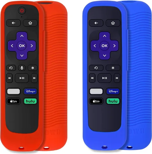 Miniatura 11 de Paquete de 2 fundas para control remoto (brilla en la oscuridad) compatible con Roku TV Remote/Roku Express/Streaming Stick/Premiere, funda