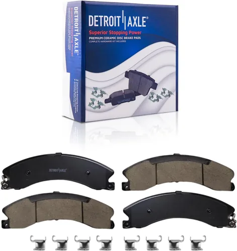 Miniatura 16 de Detroit Axle - Kit de freno trasero para Ford 2022 2023 Maverick 11.89 pulgadas rotores de freno de disco perforados y ranurados pastillas de freno