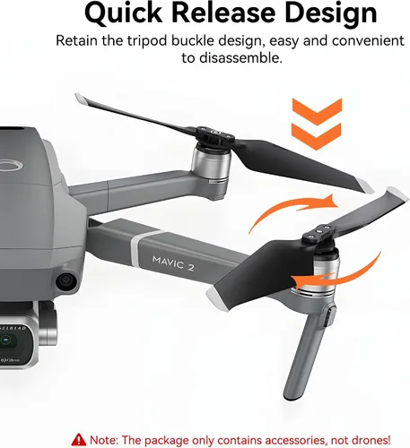 Miniatura 6 de Hélices para DJI Mavic 2 Pro/Mavic 2 Zoom Reemplazo Prop Cuchillas Accesorios de Bajo Ruido para DJI Mavic 2 Pro/Mavic 2 Zoom Paquete de 8