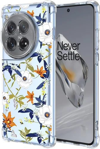 Miniatura 72 de Funda para OnePlus Nord CE 2 Lite 5G Clear Flower Phone Case Soft TPU a prueba de golpes, antiarañazos, funda protectora para 1+Nord CE2 Lite 5G