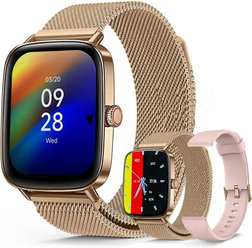 Miniatura 12 de J-CD Reloj inteligente para mujer, pantalla grande de 1.85 pulgadas, compatible con modo de voz / Bluetooth/Deportes / Rastreador de actividad