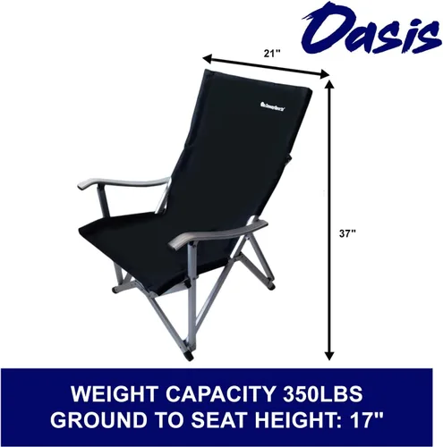 Miniatura 5 de Silla plegable Oasis Cool con tecnología de silla de asiento, capacidad de peso de 250 libras