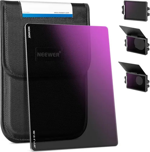 Miniatura 12 de NEEWER Filtro ND cuadrado ND0.3 (1 parada), 4"x5.65" filtro de densidad neutra de cine con revestimiento multicapa nano de 30 capas de doble cara
