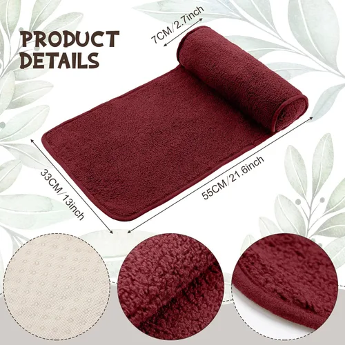 Miniatura 2 de Weysat Almohada reclinable para el cuello y la cabeza, rollo de forro polar antideslizante ajustable para el cuello, cojín para reposacabezas