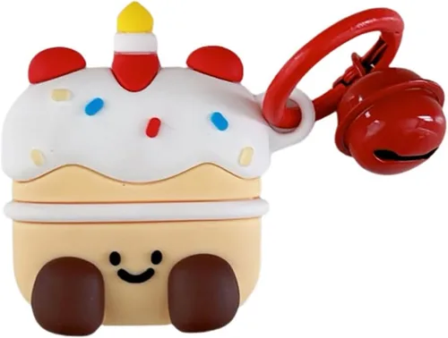 Miniatura 19 de Yatchen Bonita funda de silicona para AirTag 2021 Finder Fun 3D Cartoon Animal Anti Scratch Llavero Tracker Protector Bluetooth (Béisbol, 1 unidad)