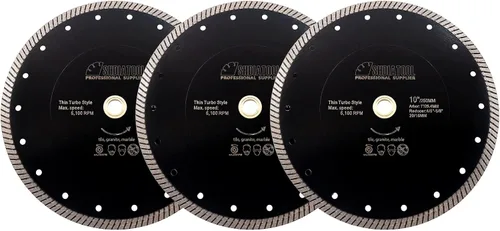 Miniatura 7 de SHDIATOOL Hoja de sierra turbo de diamante de 7 pulgadas, disco de corte súper delgado para azulejos de porcelana y cerámica, rueda de corte