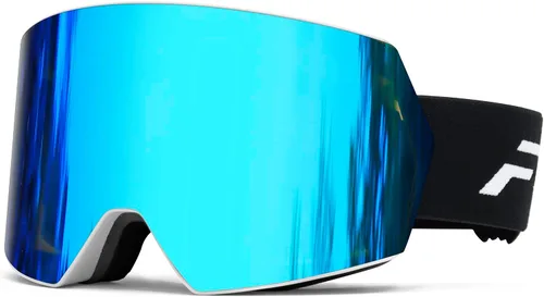 Miniatura 15 de FMY - Gafas de esquí para hombres, mujeres y jóvenes - Gafas de snowboard y esquí con protección antivaho UV400 para adultos Marco azul hielo