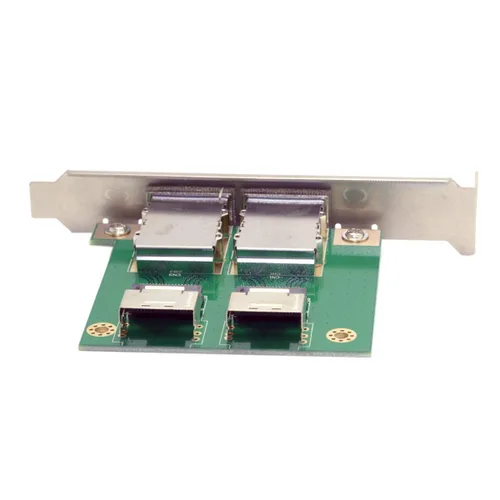 Miniatura 6 de Chenyang Mini SAS 2 SFF-8088 a 2 SFF-8087 HD adaptador convertidor de servidor de datos con soporte