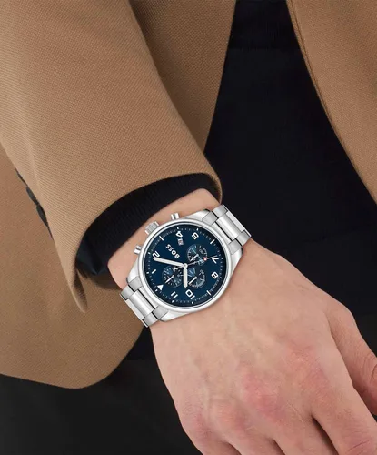 Miniatura 4 de BOSS Center Court Reloj cronógrafo de acero inoxidable para hombre, resistente al agua