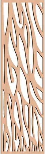 Miniatura 23 de 9 3/8"W x 24 3/8"H x 1/4"T Bristol Decorativos Paneles de Pared de Madera Calado, Cereza