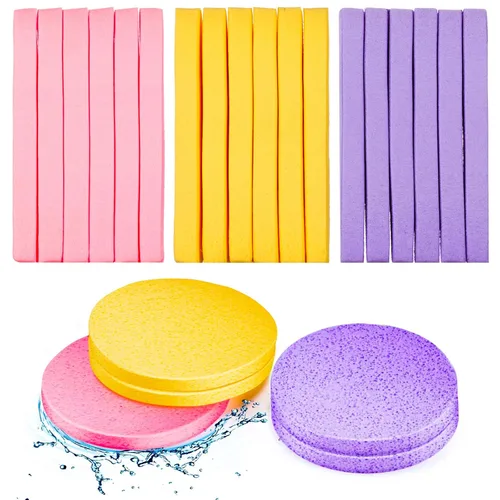 Miniatura 9 de Patelai 120 esponjas faciales comprimidas para esteticistas, eliminación de maquillaje facial, almohadilla de esponja de limpieza, exfoliante, spa