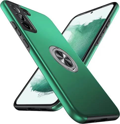 Anqrp Funda Diseñada para Samsung Galaxy S22 Plus, Incorporada [Protección contra Caídas de 15 Pies][Disipación de Calor] Protección de Grado Verde
