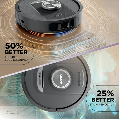 Miniatura 4 de Robot aspirador y trapeador Shark, PowerDetect NeverTouch, autovaciado y autollenado, capacidad de residuos de 60 días, tanque de recarga de 30
