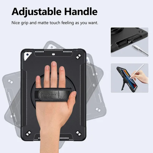 Miniatura 2 de Miesherk Funda para iPad 10.2 9ª generación 2021: cubierta resistente a prueba de golpes de grado militar para iPad de 10.2 pulgadas 2021 - Soporte