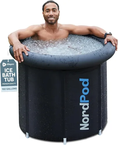 LifePro NordPod - Tina de hielo de recuperación – Tina de inmersión fría portátil para recuperación de baños de hielo y terapia de agua fría –