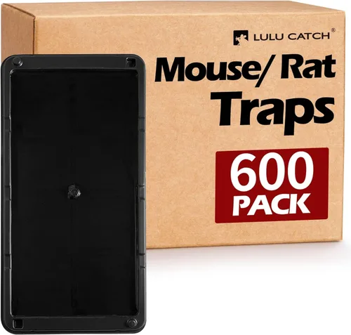 Miniatura 33 de LULUCATCH Trampas para ratones, paquete de 4, trampas de pegamento más grandes y pesadas para ratones, ratas y serpientes, trampas adhesivas