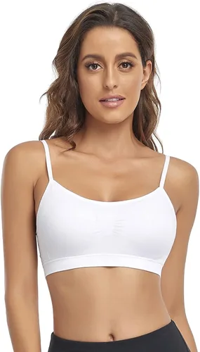 Miniatura 29 de Litthing Bralettes Padded for Women Cami Strap Bra Seamless Sportsbra Wireless Comfort Yoga Lightly T-Shirt Tank Tops