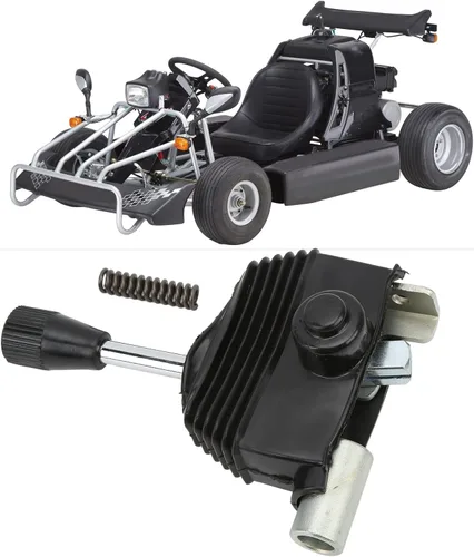 Acouto Palanca de cambios para ATV, palanca de cambios de mano para motocicleta con polaina de goma, aleación de acero para Quad Dirt Bike ATV Go