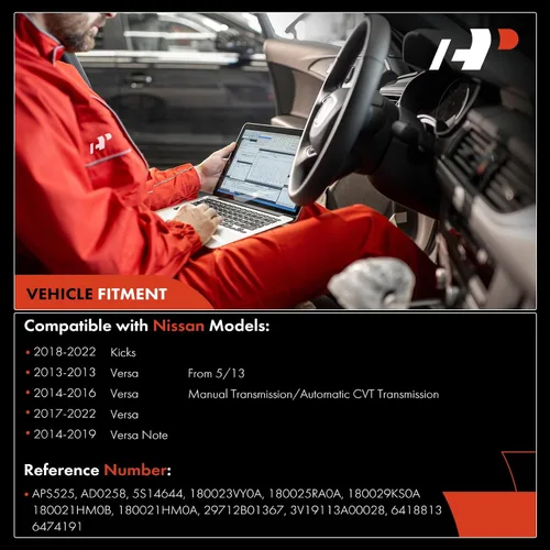 Miniatura 2 de A-Premium Pedal de acelerador con ensamblaje de sensor de posición Compatible con Nissan Versa 2013-2022, Versa Note 2014-2019, Kicks 2018-2022