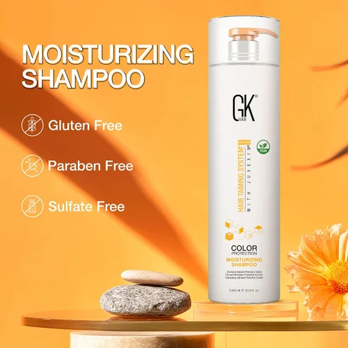 Miniatura 5 de GK HAIR Champú hidratante de queratina global (33.8 onzas líquidas/33.8 fl oz) para protección del color hidratante, daño seco, rizado
