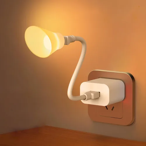 Miniatura 5 de Lámpara de escritorio LED USB con cuello de cisne flexible con luces blancas cálidas ajustables para dormitorio, lectura, luz nocturna, dormitorio