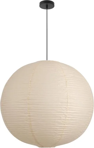 Miniatura 11 de Kit de luz colgante de papel de arroz grande, luces de linterna de papel de globo blanco de 20 pulgadas, base E26, lámpara de linterna colgante