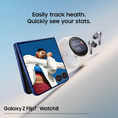 Miniatura 9 de Samsung Teléfono celular Galaxy Z Flip7, teléfono inteligente AI de 512 GB, Android desbloqueado, batería de larga duración, 2025, 1 año de garantía