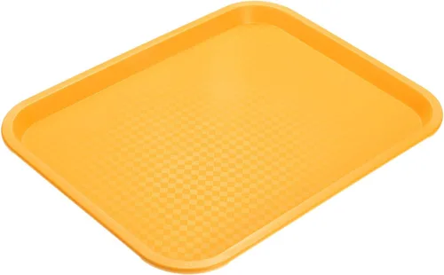 Miniatura 14 de uxcell Bandejas de plástico de comida rápida a granel de 10 x 14 pulgadas, bandejas rectangulares para servir, bandejas para cafetería, platos