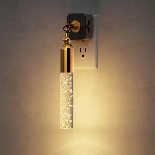 Miniatura 45 de JandCase Luz Nocturna de Vela, Luces Nocturnas que se Enchufan a la Pared, Blanco Suave 3000K, Brillo Ajustable 0-100LM, Sensor de Anochecer a