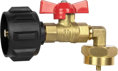GASPRO Adaptador de recarga de propano, llena botellas de 1 libra de tanque de 20 libras, fácil de usar, latón macizo