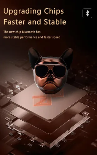 Miniatura 4 de Altavoz Inalámbrico Bulldog - Altavoz Bluetooth Portátil con Sonido Estéreo Fuerte, Altavoz Compacto para Exteriores para Acampar y Viajar Regalo