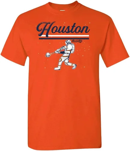 Miniatura 10 de Crush City Houston Space City Astronaut - Camiseta de hombre para fanáticos del béisbol