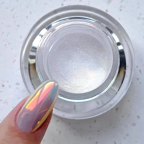 Miniatura 11 de Pretty Diva Polvo de uñas cromado Moonlight, polvo para uñas cromado de unicornio y sirena, polvo de uñas Aurora con efecto iridiscente, pigmento