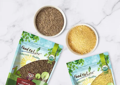 Miniatura 6 de Food to Live Mezcla de semillas orgánicas de Omega Power de lino y chía, 1 libra molidas en frío a partir de semillas enteras, sin OMG, veganas