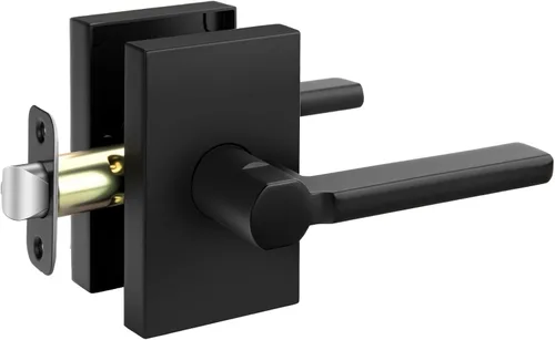 Miniatura 30 de Goldenwarm Manijas de puerta ficticias doradas, aleación de zinc resistente, palanca de puerta interior sin giro para pasillo y armario, perilla