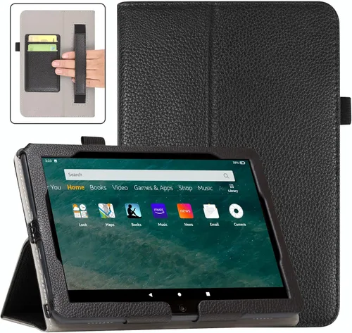 Miniatura 14 de ACdream Funda para tablet Fire HD 8 y 8 Plus (12ª generación/10ª generación, versión 2022/2020), funda de cuero tipo folio, soporte plegable, Z