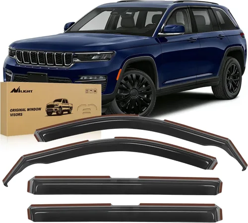 Miniatura 9 de Nilight protectores de lluvia para canal para Ram 1500 2009 2010 2011 2012 2013 2014 2015 2016 2017 2018 Crew Cab, 2019-2023 Ram 1500 Classic Body