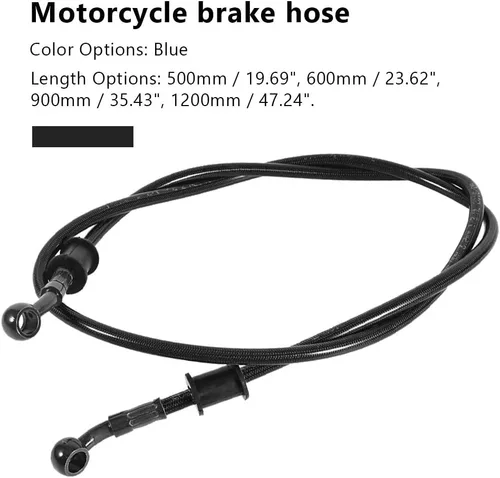 Miniatura 4 de Tubería de gas de aceite de freno de 19.7 in a 78.7 in, tubo de aceite de embrague, tubo de tubería de aceite colorido para motocicleta, bici