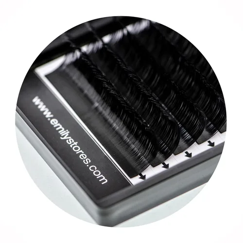 Miniatura 4 de Extensiones de pestañas de 0.002 in de grosor, rizo J de 0.394 in de longitud, pestañas de volumen ligero para extensiones de pestañas