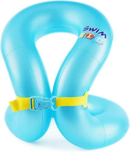 Chaleco de natación para niños de 3 a 6 años, 7 a 14 años, flotadores inflables portátiles con doble bolsa de aire y hebilla de seguridad ajustable