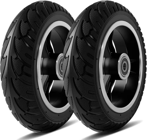 Miniatura 9 de Rueda de neumático sólido de 200x50 con cubo de plástico para scooter eléctrico Coche de equilibrio Rueda sólida 8x2 a prueba de explosiones Piezas
