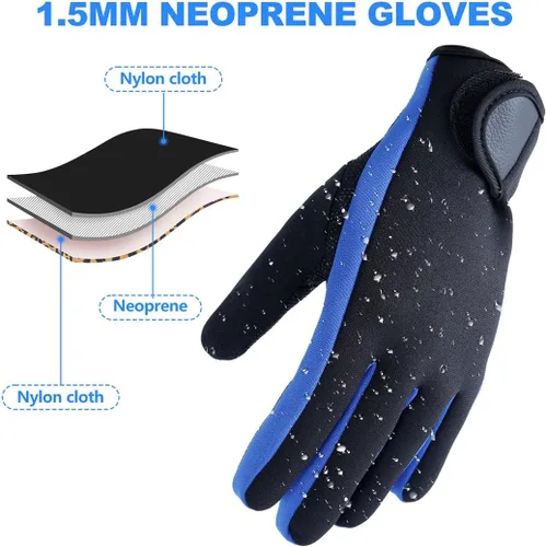 Miniatura 2 de Micosuza Guantes de buceo de neopreno de 1,5 mm de cinco dedos