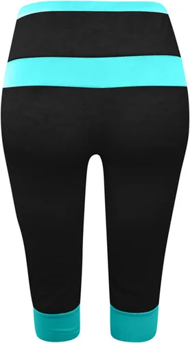 Miniatura 70 de Pantalones capri para mujer, estilo casual, de verano, elásticos, de cintura alta, pantalones de yoga, ajuste atlético, pantalones deportivos