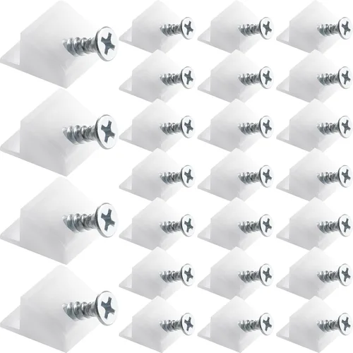 Miniatura 8 de Canomo Paquete de 50 unidades de plástico para reparación de flacidez inferior para muebles, cuñas de reparación de reparación de cajones de 90
