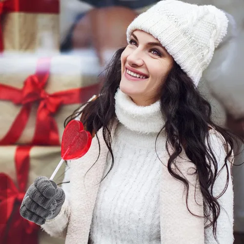 Miniatura 11 de Guantes de invierno cálidos para pantalla táctil para mujer, guantes térmicos de punto de lana con forro polar para clima frío
