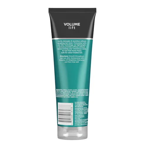 Miniatura 5 de John Frieda Volume Lift - Acondicionador sin peso, acondicionador voluminizador ligero con tecnología Air-Silk para cabello fino o plano, añade
