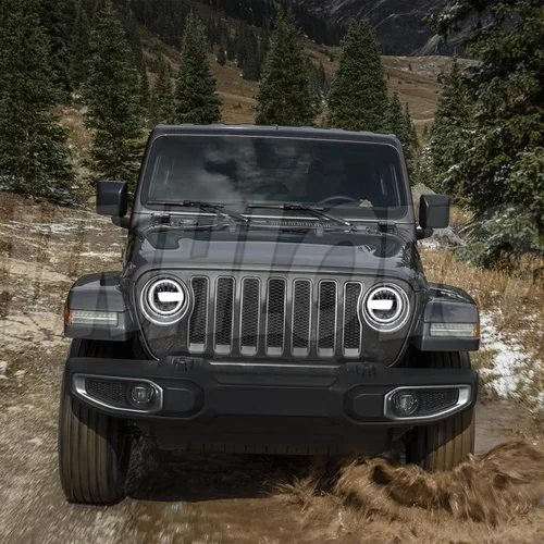 Miniatura 8 de 2023 Ultra brillo 7 pulgadas halo LED reflector redondo H6024 faro DRL haz alto y bajo estilo Bronco compatible con Jeep Wrangler TJ JK CJ Miata